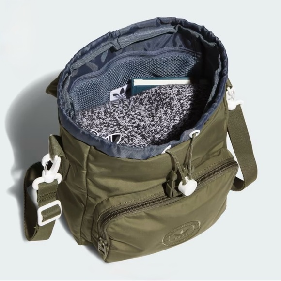 Olive Green Adidas 3.0 Mini Backpack - Picture 4 of 4